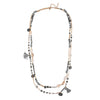 Laagjes ketting schelp - geel