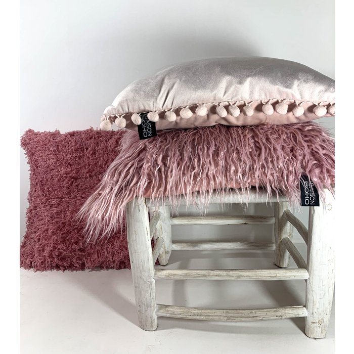 Kussenhoes Furry pink