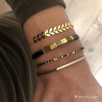 Bracelet set ‘Chic Army Green’