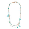 Laagjes ketting schelp - geel