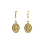 Snake tag hoops gold
