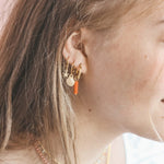 Small shell hoops gold