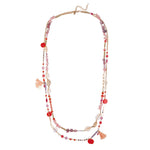 Laagjes ketting schelp - geel