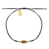 Glass Stone Bracelet – Black & Brown