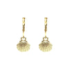 Small shell hoops gold