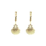 Small shell hoops gold