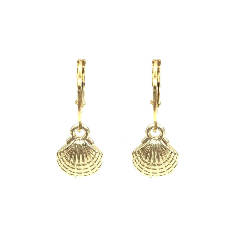 Small shell hoops gold