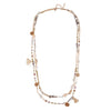 Laagjes ketting schelp - geel
