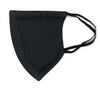 Mat black mask shield design with adjustable elastic